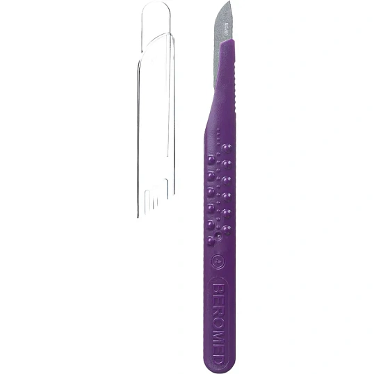 Скальпель стер, лезв.из в/угл.ст. р-21 Beroblade 10шт/уп