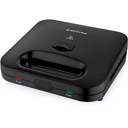 Сэндвичница BRAYER  2202BR сэндв,вафли,гриль,750Вт,съем.пласт.22,3x13,1 см