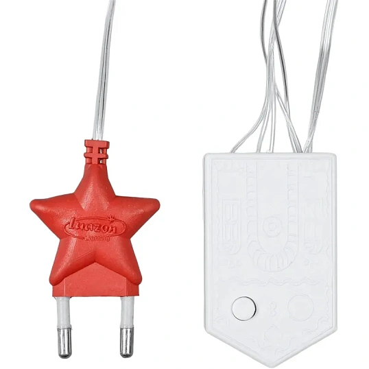 Гирлянда светодиодная Бахр 2.4x0.9м Звездоч,IP20,186LED,бел,8реж 4356974