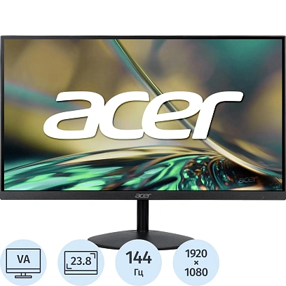 Монитор Acer 23.8 SA242YP0bi VA/HDMI/250cd/144Гц/VGA/FHD/черный