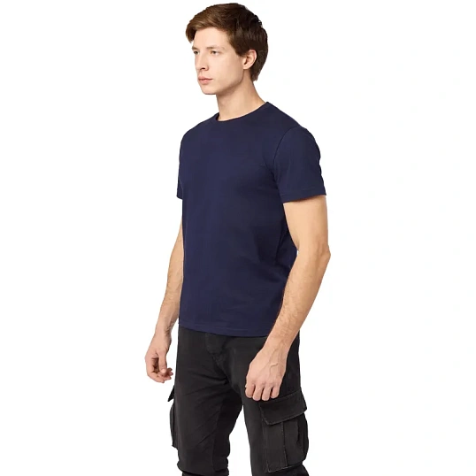 Футболка (160 г.) с кор.рукавом т син.(ХХХХL)