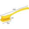 Щетка ручная FBK с длинной ручкой 410х45мм жесткая желтая 10215-4