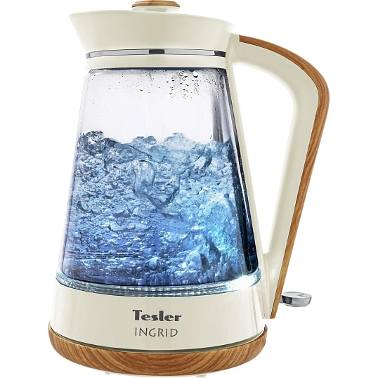 Чайник Tesler KT-1750 BEIGE, 1,7л., 2200Вт., стекло