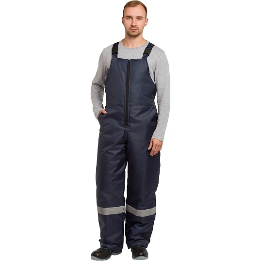 Полукомбинезон рабочий зимний мужской з47-ПК синий (р.52-54) 170-176