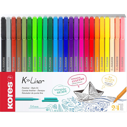 Линер KORES K Liner 0,4 мм набор 24шт