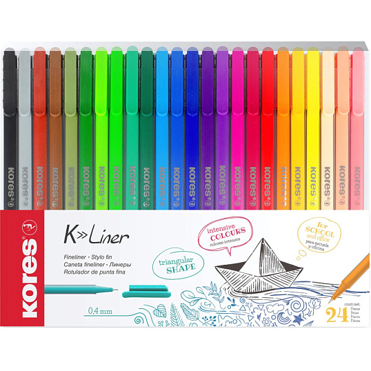 Линер KORES K Liner 0,4 мм набор 24шт