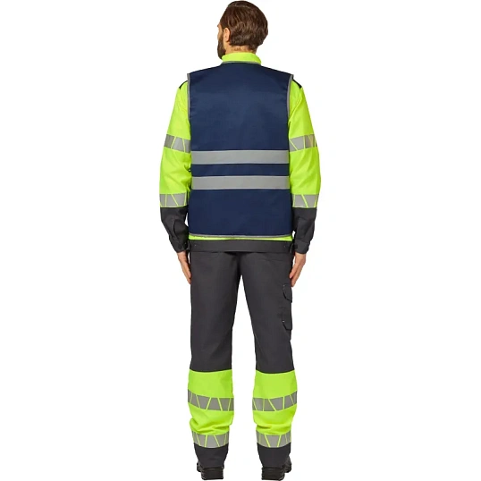 Жилет синий с СОП (р.L/48-50)