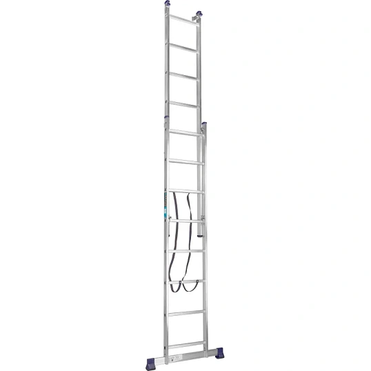 Лестница трехсекционная алюминиевая 3х8 ступеней TOPFORT