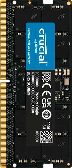 Модуль памяти Crucial DDR5 SO-DIMM 16GB 4800Мгц (CT16G48C40S5)