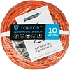 Удлинитель Topfort ПВС 2х1кв.мм 10м в бухте 10А 1 гнездо б/з.,с/заг.,IP44