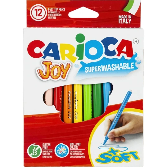 Фломастеры наб. 12цв.,CARIOCA JOY, 40614
