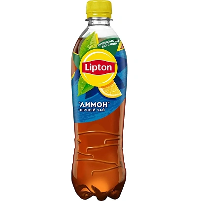 Чай холодный Lipton Лимон, черный, негаз ПЭТ 0,5л
