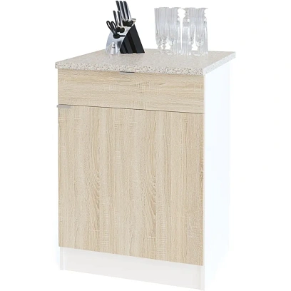 Шкаф Сокол напольный ТК-06.1 600x600x850 Дуб Сонома