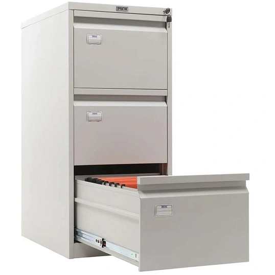 Картотека ПРАКТИК AFC 03 шкаф 3 секцион. А4/FC, ц.замок, 470х630х1020