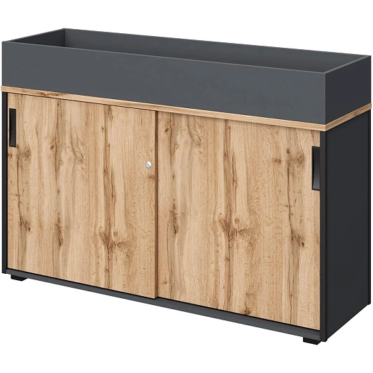 Топ K-loft ящик кашпо для тумбы 241H001 1370х416х752 графит