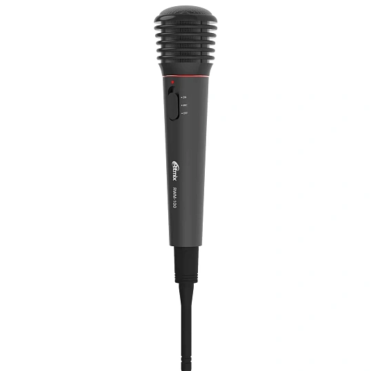 Микрофон RITMIX RWM-100 black, проводн/беспроводн, XLR-Jack 6.3, кабель 3м