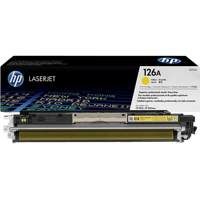 Картридж лазерный HP 126A CE312A жел. для LJ CP1025