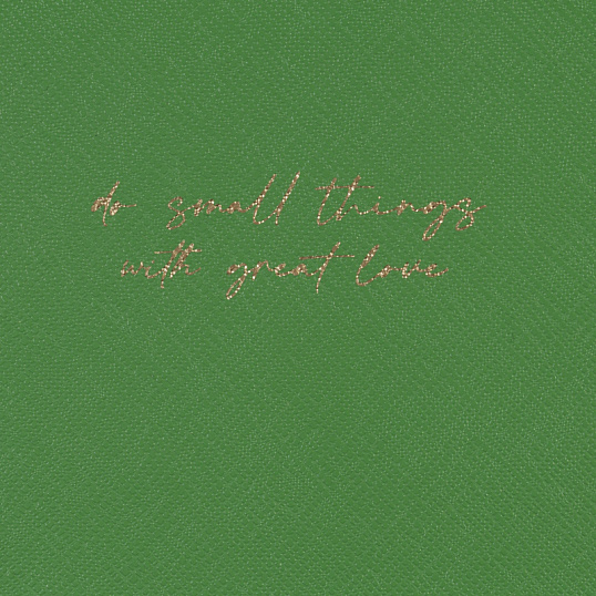 Ежедневник недатированный зеленый, А5 136 л., Do small things, ATTACHE
