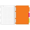 Тетрадь 140л,кл,А5,SPIRAL BOOK Синий,евроспир,обл.пласт,раздел.84113