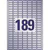 Этикетки самоклеящиеся L6008-20 25,4 x 10 мм, L серебристые, 3780 шт, 20 л