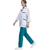 Костюм для медицинского персонала м01-КБР жен. цв.бел/бир (р.52-54) 158-164
