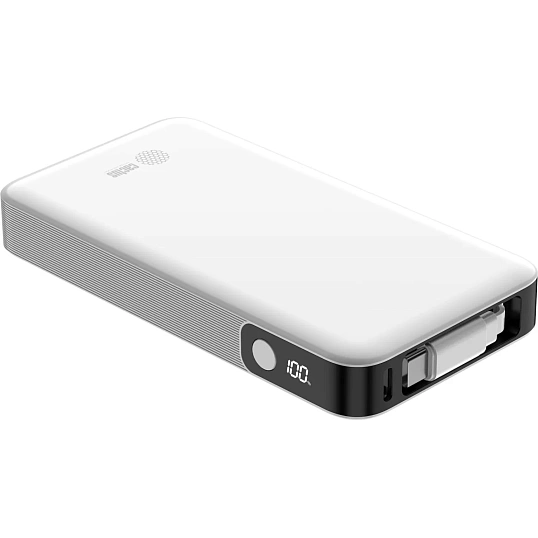 Внешний аккумулятор Cactus CS-PBFSPA-10000 mAh 22.5W 4.5A 2xUSB-C белый