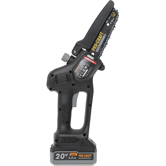 Пила цепная аккум. Procraft Professional 20В 6'(АКБ 4Ач+ЗУ) Кейс,CCS20