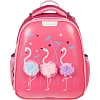 Ранец Basic Flamingo,2 отд., эргоном. спинка, экокожа, светящ.кант