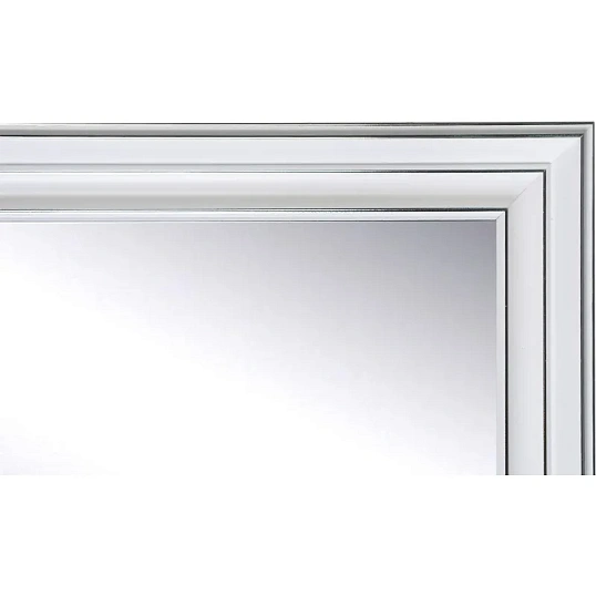 Зеркало МГЛ_ настенное НБ404 (490x1290) багет ПЛС белый с серебром