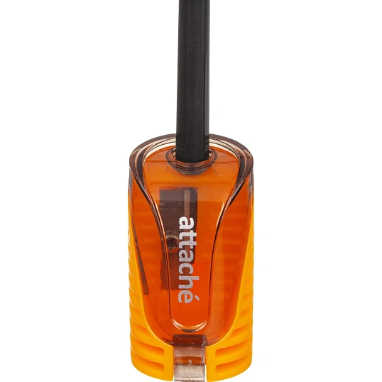 Точилка для карандашей, 1 отв, с контейнером, цв в ассорт, металл, пластик