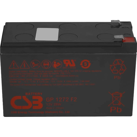 Батарея для ИБП CSB серия GP, GP1272 F2 (12V28W) , 12В/7Ач