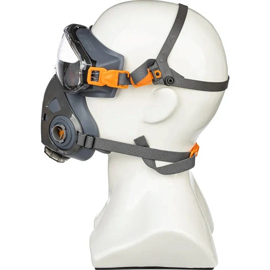 Полумаска фильтрующая с интегрированными очками JetaSafety AirOptics9500 рL