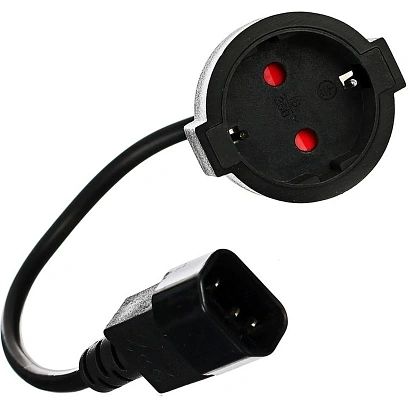 Кабель -переходник UPS -> розетка 3Gx0,75mm2 медь <VDE> VCOM 0.15m <CE002