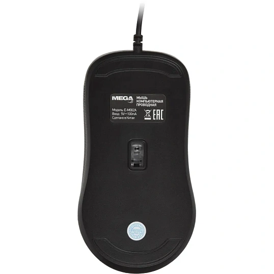 Мышь компьютерная черная, USB 800-2400DPi, 121,5x64x39мм BT-JM-001/E-M002A