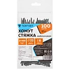 Хомут стяжка нейлоновая Topfort 3х100 (2,5х100 мм) чёрный 100 шт/уп