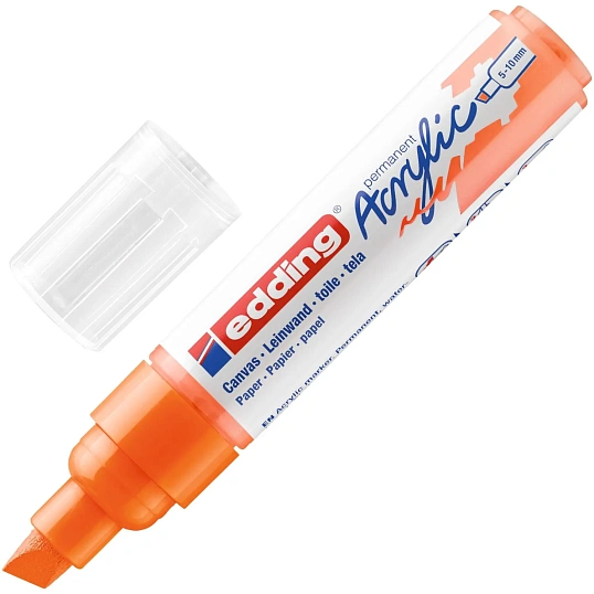 Набор акриловых маркеров Edding 5000 NEON. 5 шт. Карт. коробка