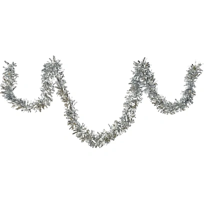 Мишура диаметр 9 см, 2 м серебро SDMT-HT-005