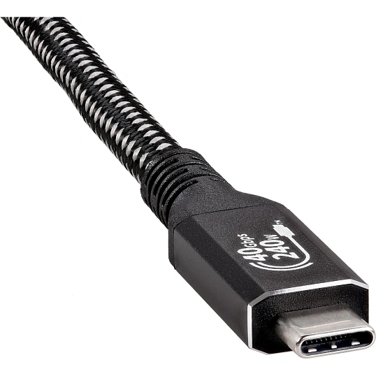 Кабель USB4 TypeCM/CM 8K@30Hz, 40GBps, PD 240W, медь Telecom 2м <TUS840-2M