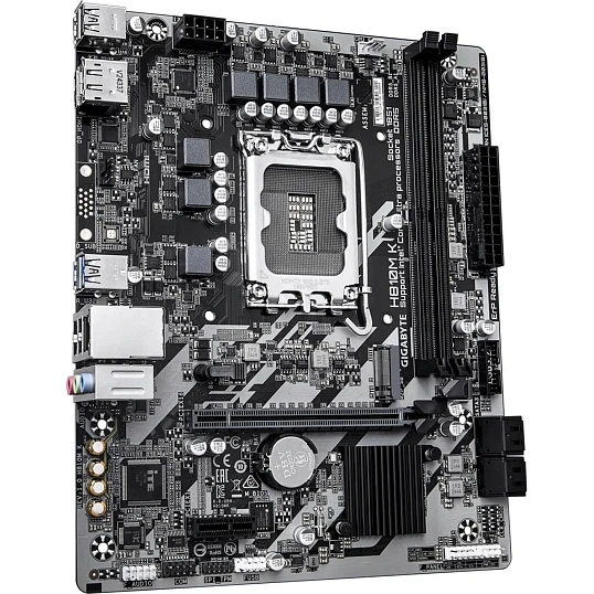Материнская плата Gigabyte H810M K, LGA1851, H810, 2xDDR5, mATX