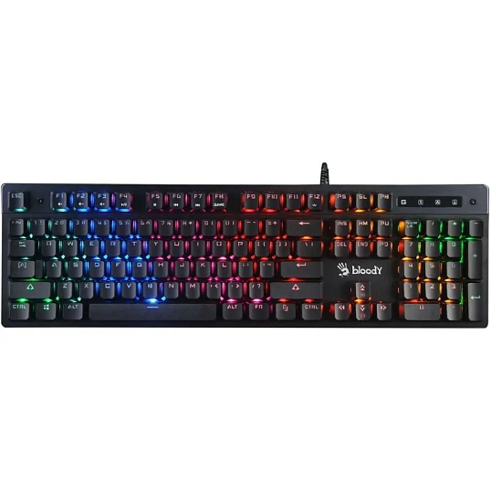Клавиатура A4Tech Bloody (B500N) серый USB for gamer LED