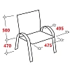 Конференц-кресло BN_TQ_Echair-810 VPU кожзам черный, хром