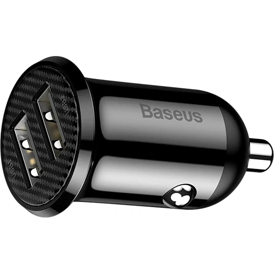Зарядное устройство Baseus Grain Pro (Dual USB 4.8A ) Black CCALLP-01