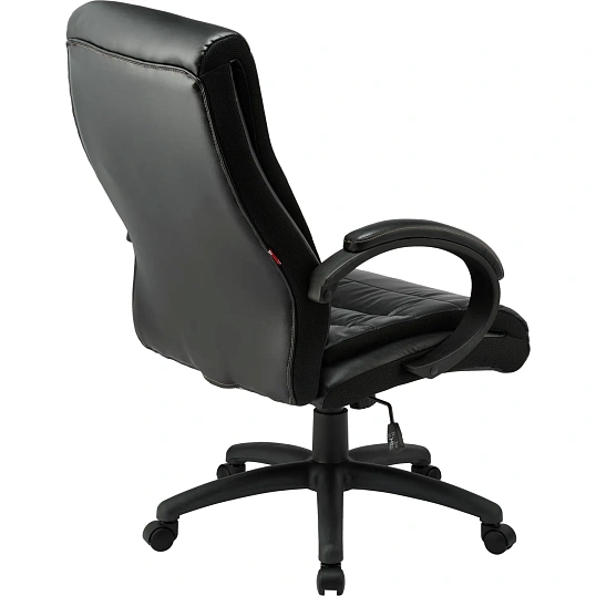 Кресло BN_Dp_EChair-648 TPU кожзам черный, пластик черный