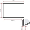 Доска магнитно-меловая 1-эл. Attache Loft 100x150 см черный