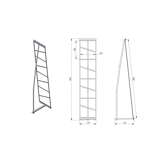 Буклетница напольная Attace Сеть 4карман А4 складная для печатной продукции