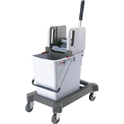 Тележка одноведерная 25л с вертик. отжимом на платф без тр.ручкой 149098