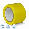 Лента для разметки ПВХ 75мм x 33м (150мкм) желтый