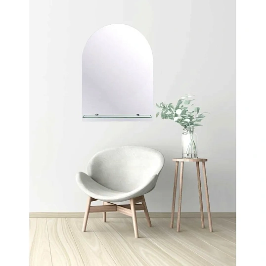 Зеркало МГЛ_настенное Комус Мебель ЭКО-27 (400x540) безрамное,1 полка