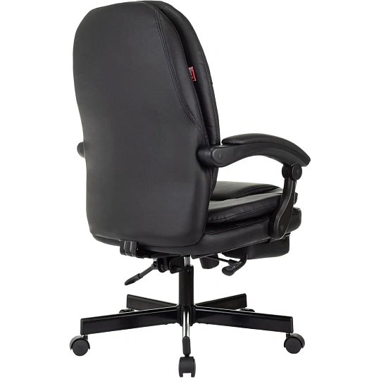 Кресло VB_EChair 668 PU P черный эко.кожа подст.для ног