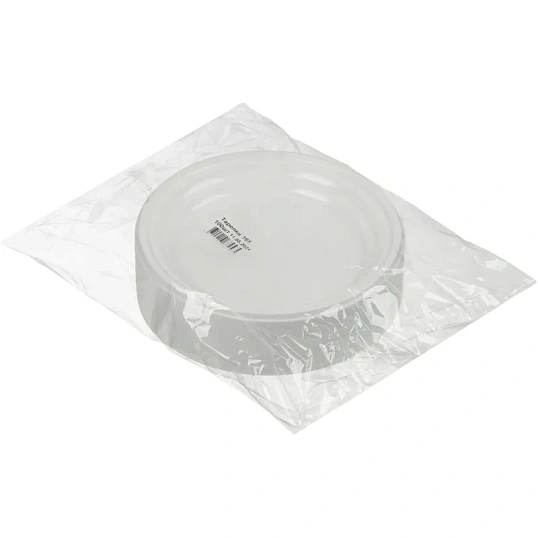 Тарелка одноразовая d=165мм, белая, ПС 2400 шт/кор (1273207)